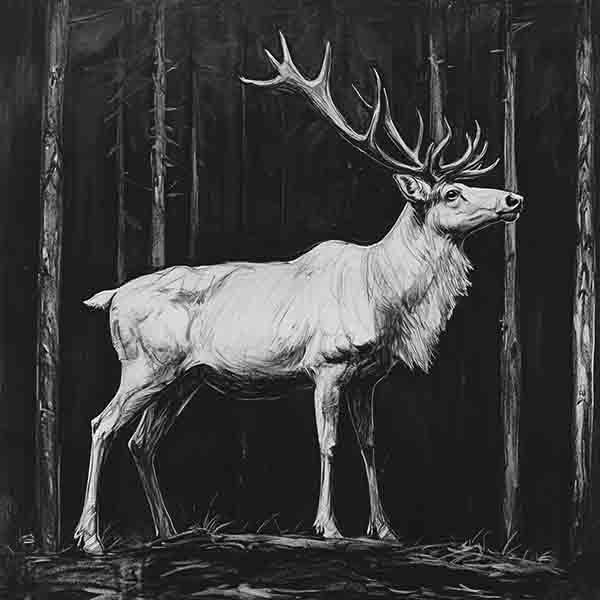 Reindeer Drawing 02