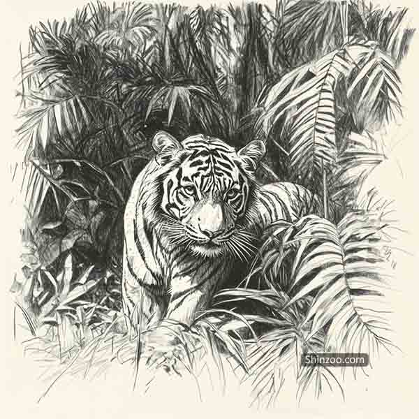 Tiger drawing 08