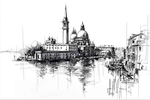 venice italy drawing