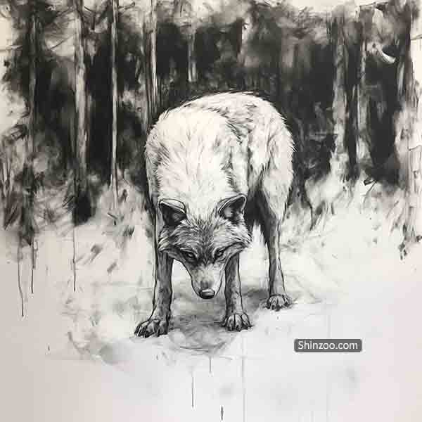 Wolf Drawing ideas, Wildlife Art Wolf Pack Sketch Illustration, How to Draw Wolf