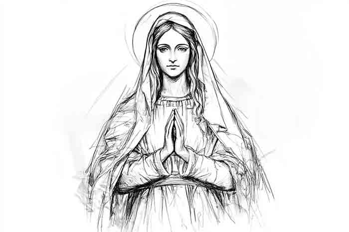 Devotional art of Virgin Mary