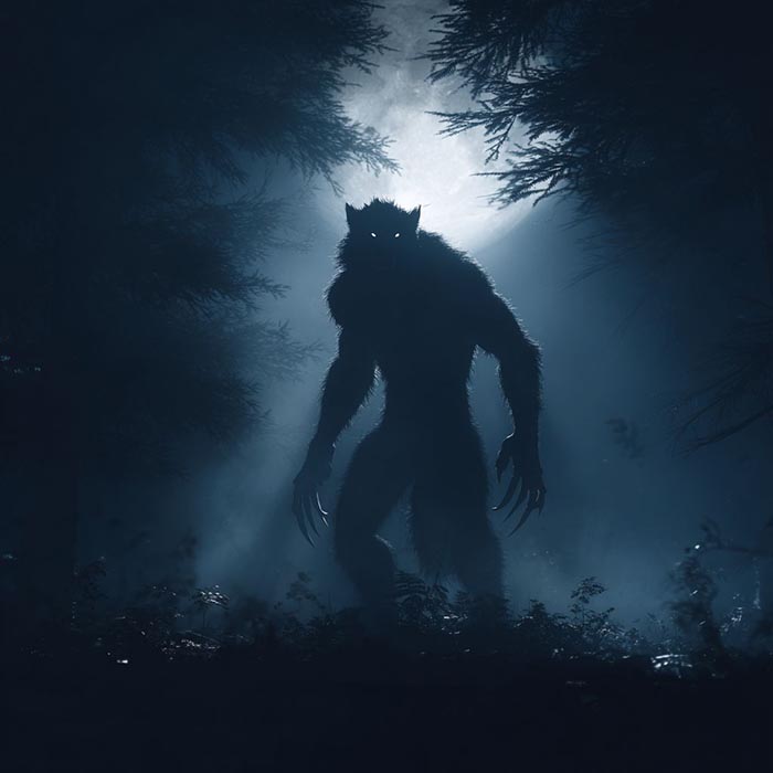 Menacing werewolf picture