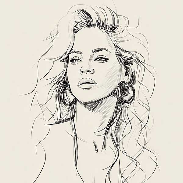 Drawing of Beyonce 01