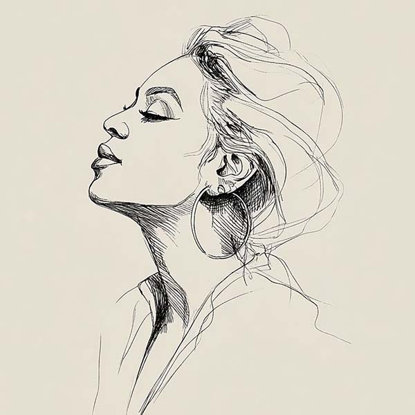 Drawing of Beyonce 03