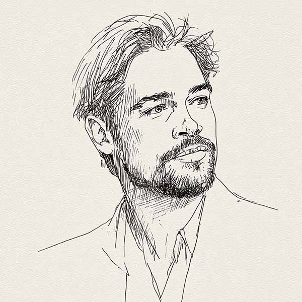 Drawing of Brad Pitt 04