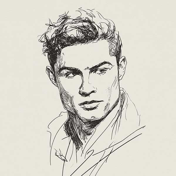 Drawing of Cristiano Ronaldo 02