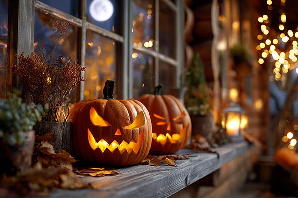 Rustic Halloween background 06
