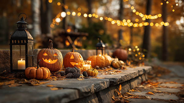 Rustic Halloween background 07