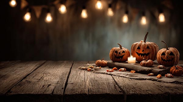 Rustic Halloween background 09