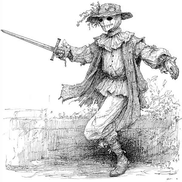 Victorian scarecrow drawing 01