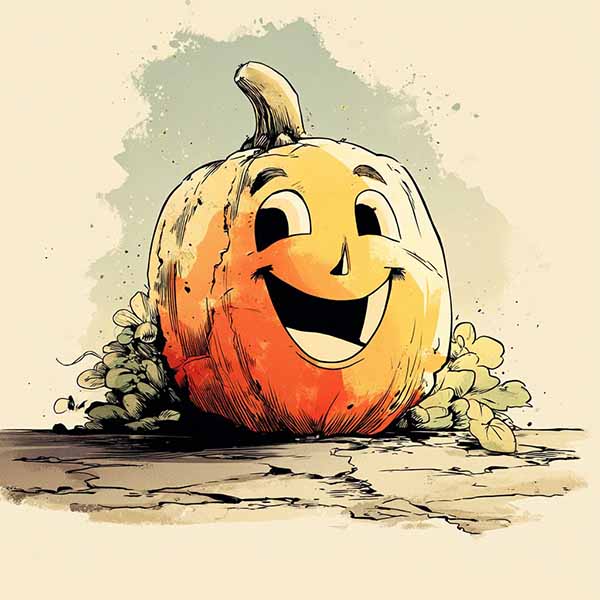 vintage Halloween drawing 04
