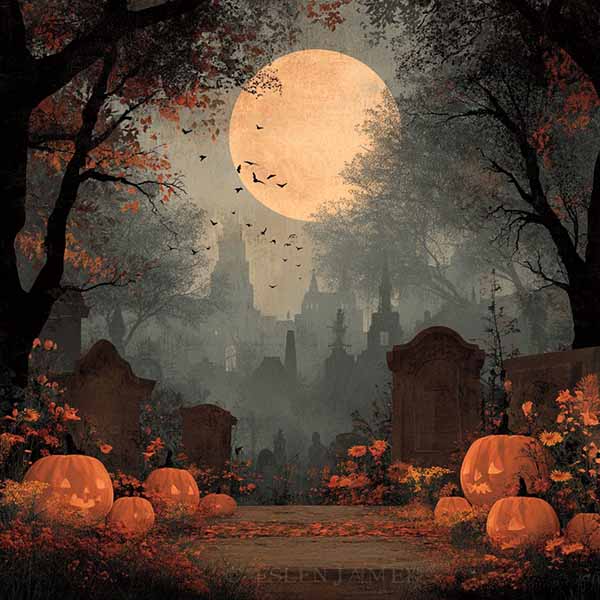 Western Halloween Background 01
