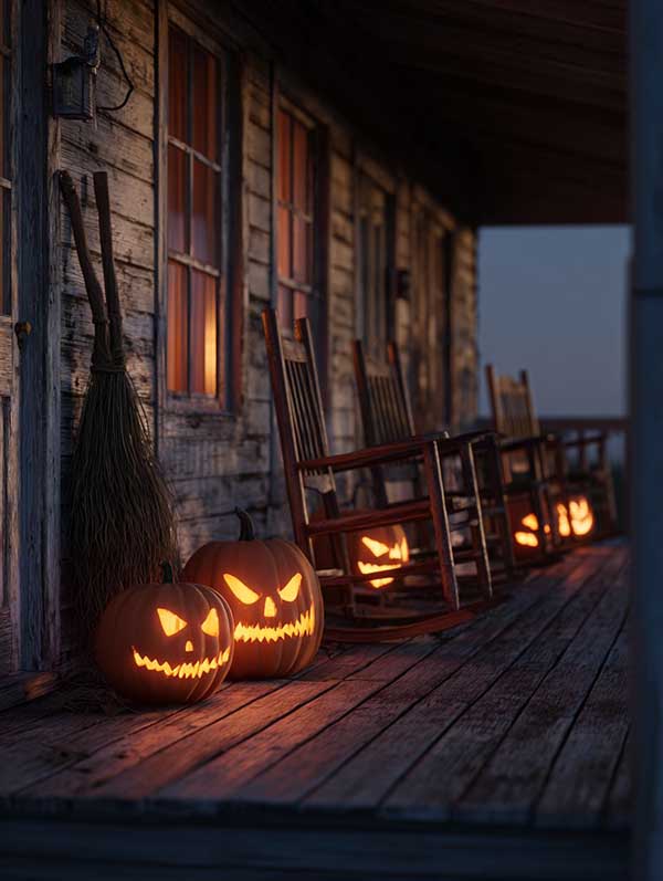 Western Halloween Background 04
