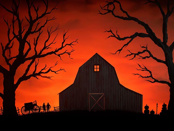 Western Halloween Background 07