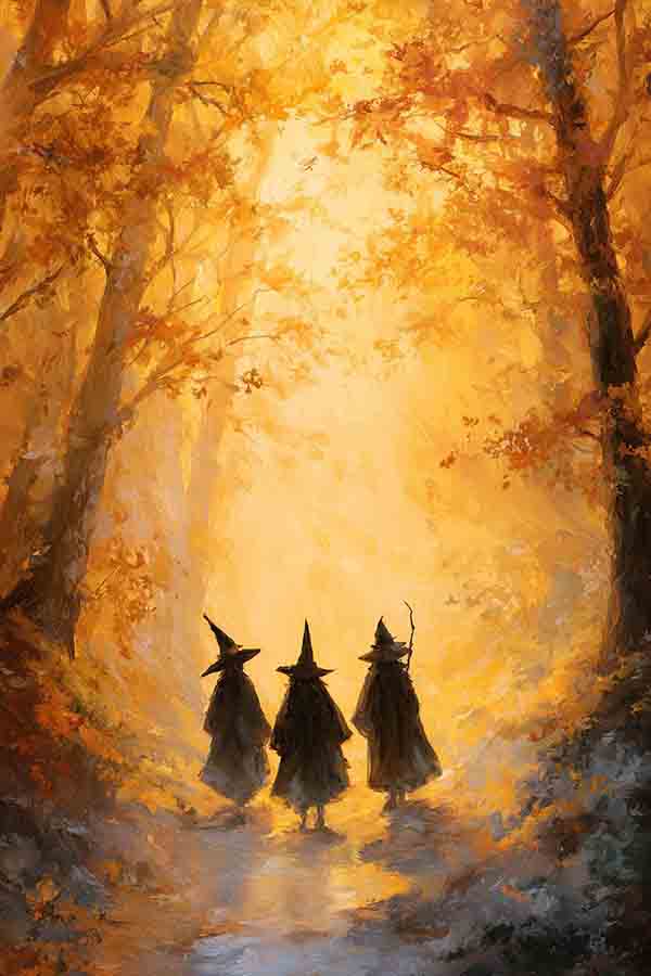 Witch Halloween Background 04