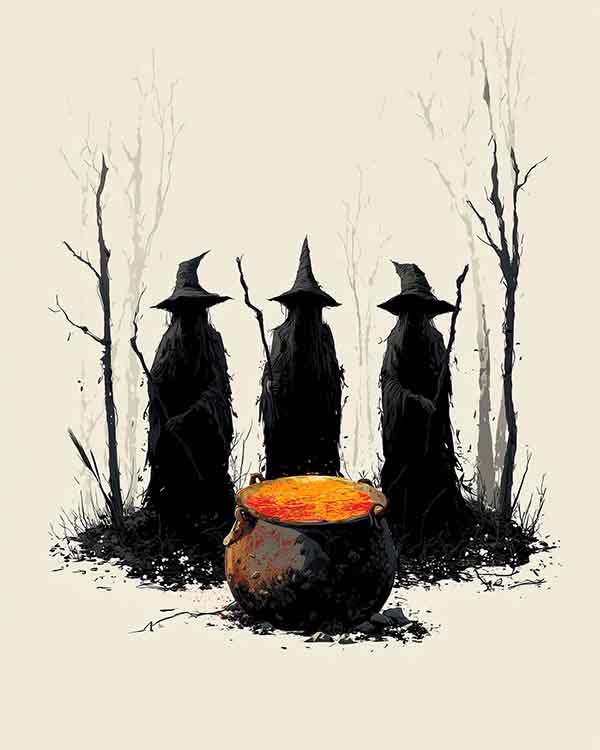 Witch Halloween Background 05