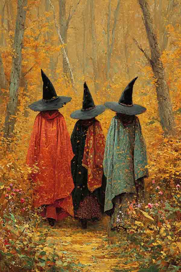 Witch Halloween Background 08