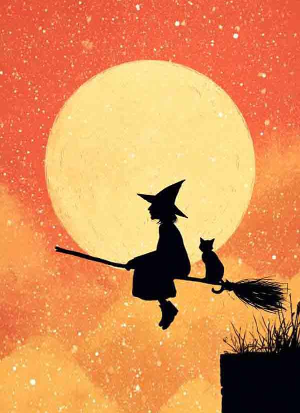 Witch Halloween Background 13